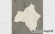 Shaded Relief Map of Andulo, darken