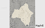 Shaded Relief Map of Andulo, darken, semi-desaturated