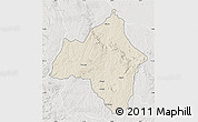 Shaded Relief Map of Andulo, lighten, semi-desaturated