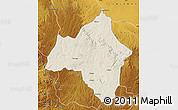 Shaded Relief Map of Andulo, physical outside
