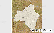 Shaded Relief Map of Andulo, satellite outside