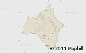 Shaded Relief Map of Andulo, single color outside