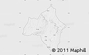 Silver Style Map of Andulo, single color outside