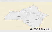 Classic Style Panoramic Map of Andulo, single color outside