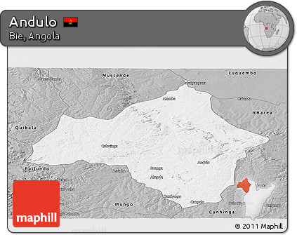 Gray Panoramic Map of Andulo