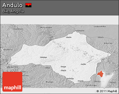 Gray Panoramic Map of Andulo