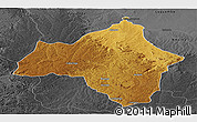 Physical Panoramic Map of Andulo, darken, desaturated