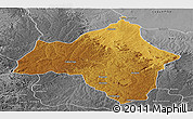 Physical Panoramic Map of Andulo, desaturated