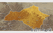 Physical Panoramic Map of Andulo, semi-desaturated