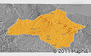 Political Panoramic Map of Andulo, desaturated