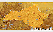 Political Panoramic Map of Andulo, physical outside