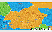 Political Panoramic Map of Andulo