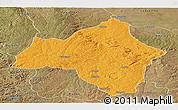 Political Panoramic Map of Andulo, satellite outside
