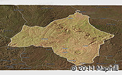 Satellite Panoramic Map of Andulo, darken