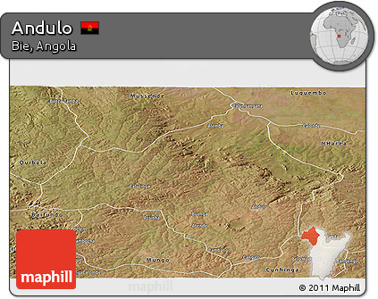 Satellite Panoramic Map of Andulo
