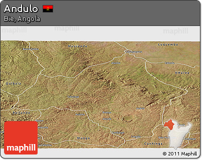 Satellite Panoramic Map of Andulo