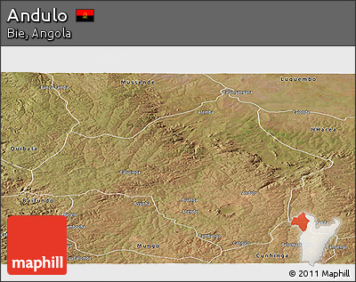 Satellite Panoramic Map of Andulo