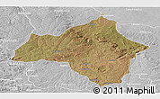 Satellite Panoramic Map of Andulo, lighten, desaturated