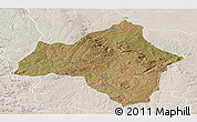 Satellite Panoramic Map of Andulo, lighten