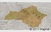 Satellite Panoramic Map of Andulo, lighten, semi-desaturated