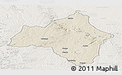 Shaded Relief Panoramic Map of Andulo, lighten