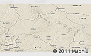 Shaded Relief Panoramic Map of Andulo