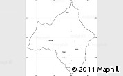 Blank Simple Map of Andulo, cropped outside