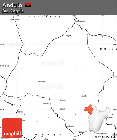 Blank Simple Map of Andulo