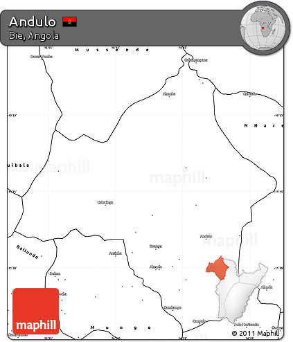 Blank Simple Map of Andulo