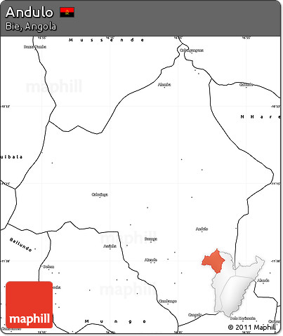Blank Simple Map of Andulo