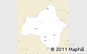Classic Style Simple Map of Andulo, single color outside