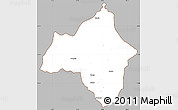 Gray Simple Map of Andulo, cropped outside