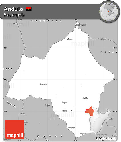 Gray Simple Map of Andulo