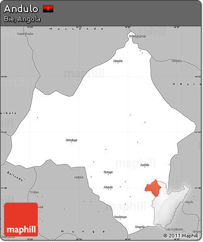 Gray Simple Map of Andulo