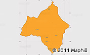 Political Simple Map of Andulo, cropped outside