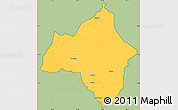 Savanna Style Simple Map of Andulo, cropped outside
