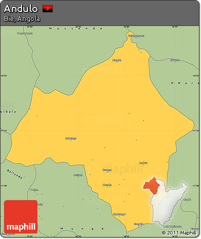 Savanna Style Simple Map of Andulo