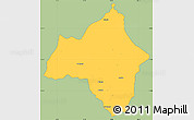 Savanna Style Simple Map of Andulo, single color outside