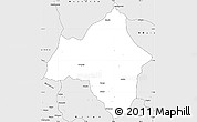 Silver Style Simple Map of Andulo