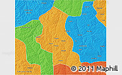 Political 3D Map of Chinguar
