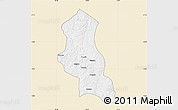 Classic Style Map of Chinguar, single color outside