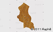 Physical Map of Chinguar, cropped outside