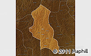 Physical Map of Chinguar, darken
