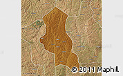 Physical Map of Chinguar, satellite outside