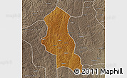 Physical Map of Chinguar, semi-desaturated