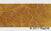 Physical Panoramic Map of Chinguar