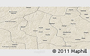 Shaded Relief Panoramic Map of Chinguar