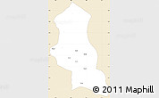 Classic Style Simple Map of Chinguar, single color outside