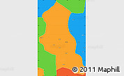 Political Simple Map of Chinguar