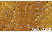 Physical 3D Map of Cunhinga